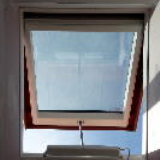 Řetězový otvírač denního větrání na okně Solara.